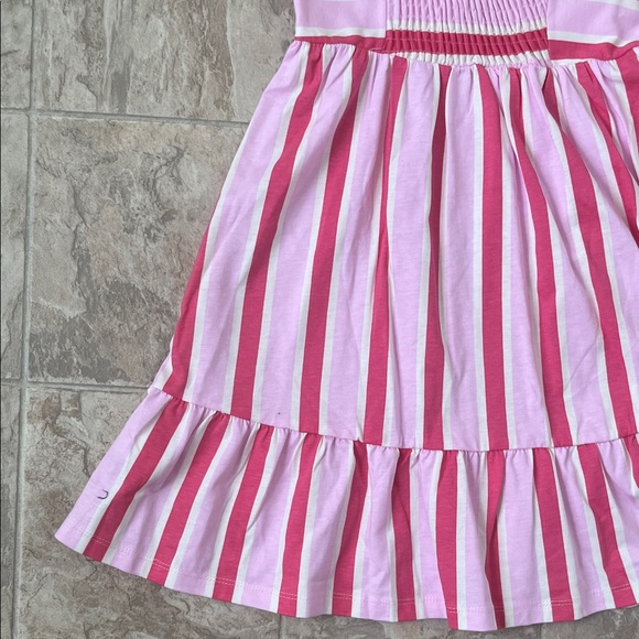 Zara Pink and White Striped Kids Dress - Picture 9 of 10